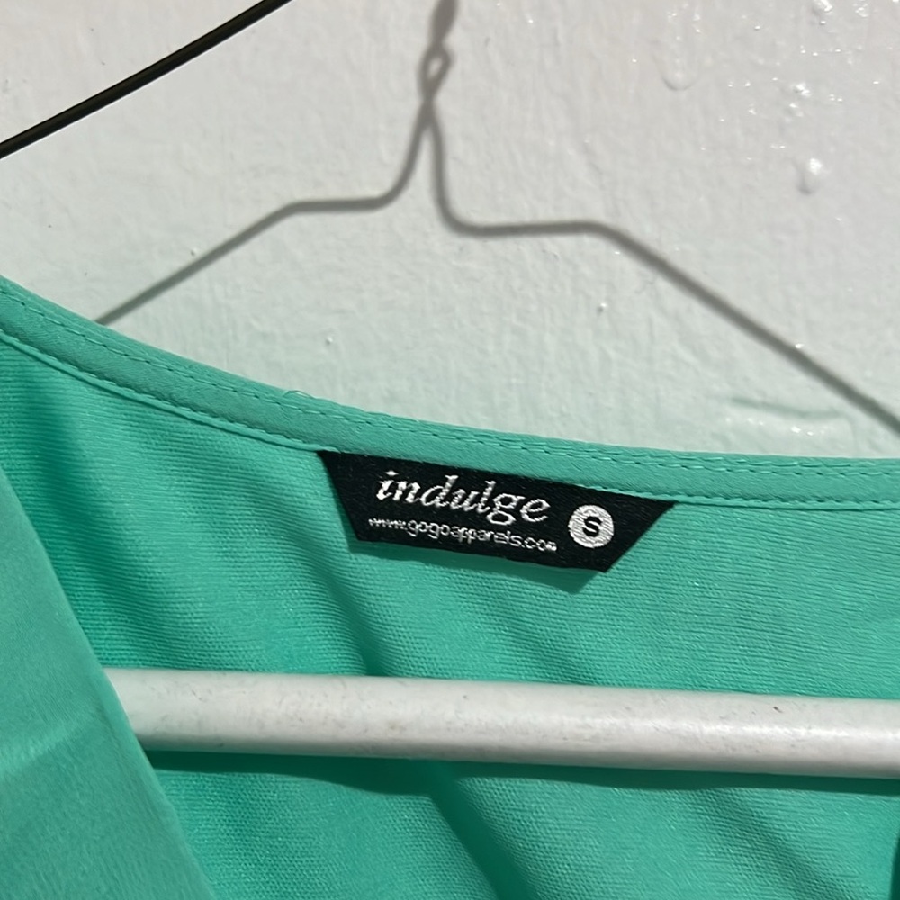 Indulge Aqua Blouse